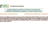 LISTE EXHAUSTIVE DES BENEFICIAIRES DES PRETS FSGE PENDANT LA PHASE TRANSITOIRE AU 30 JUIN 2020