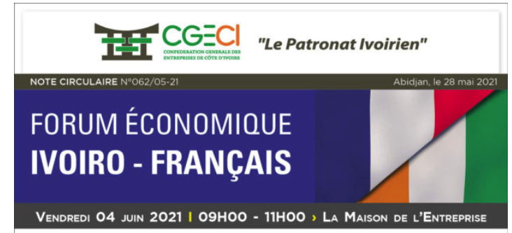 Forum économique Ivoiro - Français