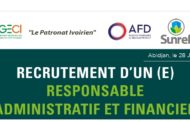 AVIS DE RECRUTEMENT: RESPONSABLE ADMINISTRATIF ET FINANCIER SUNREF