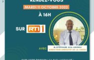 Rendez-vous aujourd'hui mardi 11 octobre 2022 à 16h, avec M. Stéphane AKA-ANGHUI, invité de l’émission « Ça fait l’actualité » sur la RTI 1
