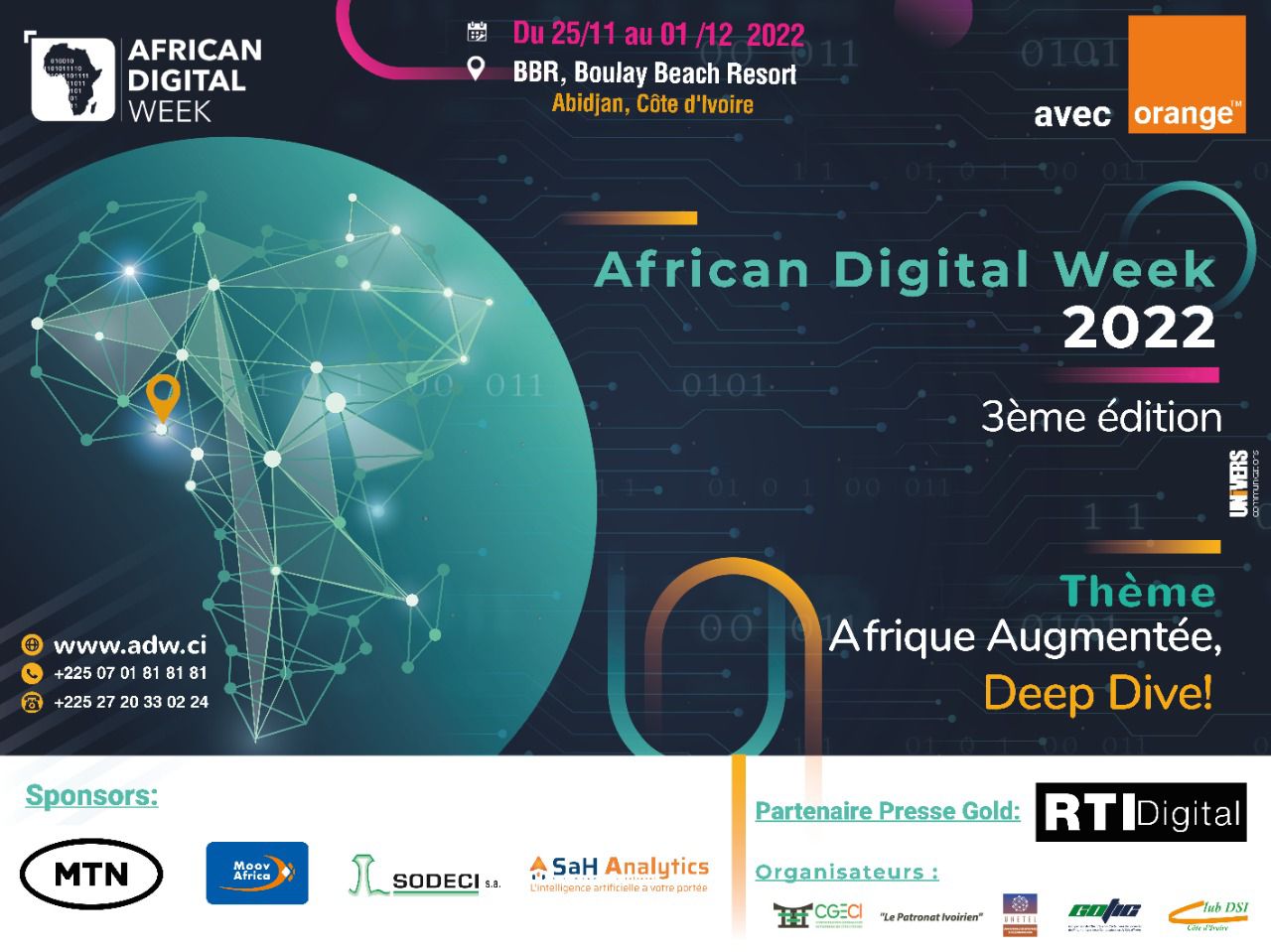 African Digital Week : 3ème Editions au lieu du 25/11 au 01/12/2022