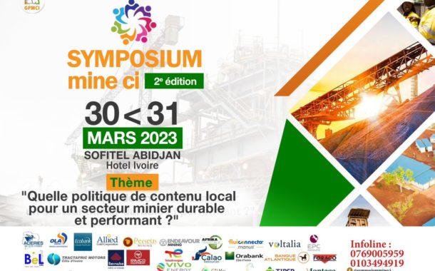 la 2ème édition du Symposium Mine Côte d’Ivoire sur le contenu local,